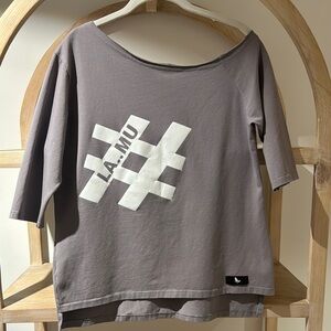 LA MU - Women's Gray Top
